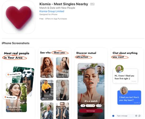 Kismia is an international online platform for finding new acquaintances and relationships. With more than 51 million users from over 20 countries, Kismia offers you a convenient and secure way to meet your match. Join Kismia today and discover your compatibility with thousands of singles.